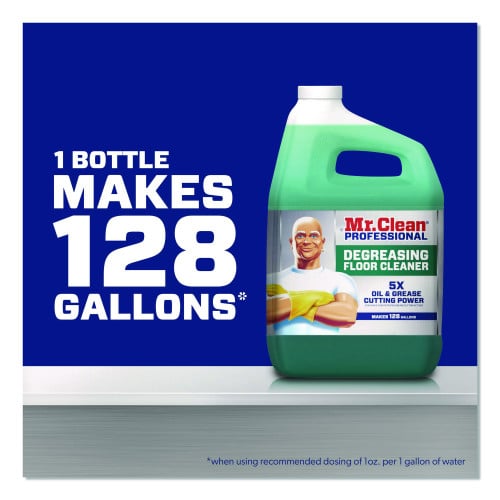 Mr. Clean Degreasing Floor Cleaner, 1 gal Bottle, 3/Carton (19892)