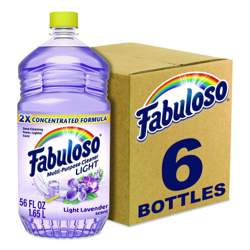 Fabuloso Multi-Use Cleaner, Light Lavender Scent, 56 oz Bottle, 6/Carton (61045945)