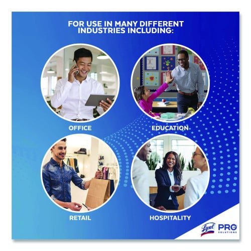 LYSOL Brand Disinfecting Wipes, 1-Ply, 7 x 7.25, Lavender and Cotton Blossom, White, 80 Wipes/Canister, 6 Canisters/Carton (56264CT)