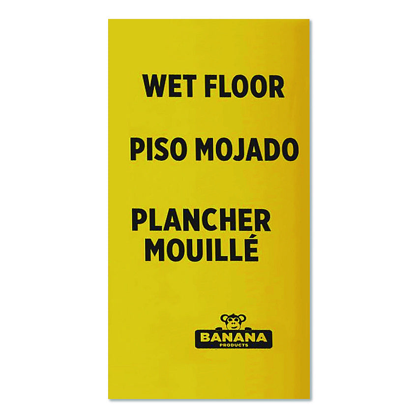 Nexstep Commercial Products Banana Safety Sign, 13 x 12 x 24, Yellow/Black (6948)