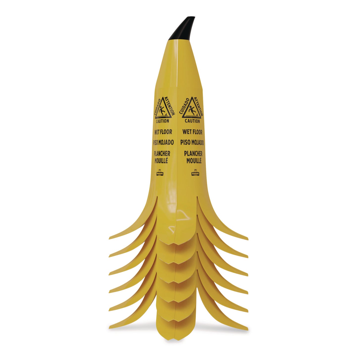 Nexstep Commercial Products Banana Safety Sign, 13 x 12 x 24, Yellow/Black (6948)