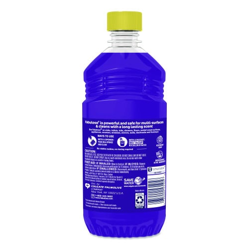 Fabuloso Multi-Use Cleaner, Lavender Scent, 16.9 oz Bottle, 24/Carton (53105)