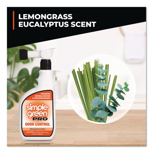 simple green Pro Odor Control, Herbal, 32 oz Hose-End Spray Bottle, 6/Carton (0705032)
