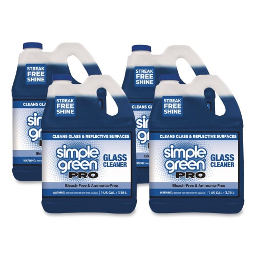 simple green Pro Glass Cleaner, 1 gal Bottle, 4/Carton (1101128)