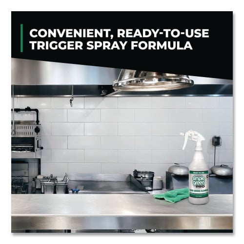 simple green Pro Food Service Cleaner Ready-To-Use, 32 oz Spray Bottle, 12/Carton (0601032)