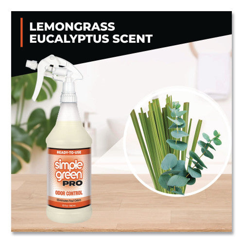 simple green Pro Odor Control Ready-To-Use, Herbal, 32 oz Spray Bottle, 12/Carton (0704032)