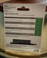 Microsoft Project Professional 2021 Genuine 1 PC Retail sealed card