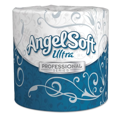 Georgia Pacific Professional Angel Soft ps Ultra 2-Ply Premium Bathroom Tissue, Septic Safe, White, 400 Sheets/Roll, 60/Carton (16560)