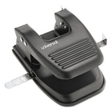 Universal 30-Sheet Two-Hole Punch, 9/32" Holes, Black (UNV74222)