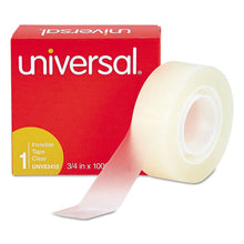 Universal Invisible Tape, 1" Core, 0.75" x 83.33 ft, Clear, 6/Pack (UNV83410)