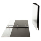 Universal Economy Round Ring View Binder, 3 Rings, 1.5" Capacity, 11 x 8.5, Black (UNV20971)
