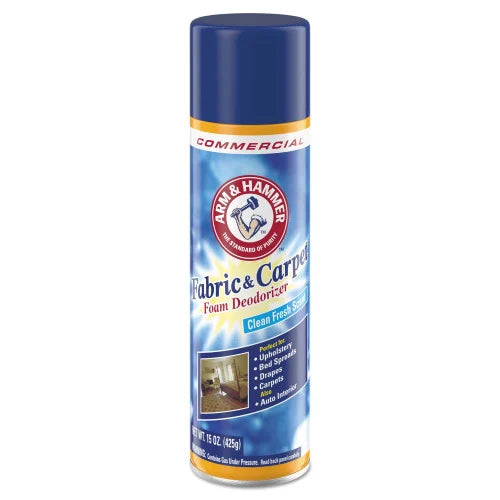 Arm & Hammer Fabric and Carpet Foam Deodorizer, Fresh Scent, 15 oz Aerosol Spray (3320000514EA)