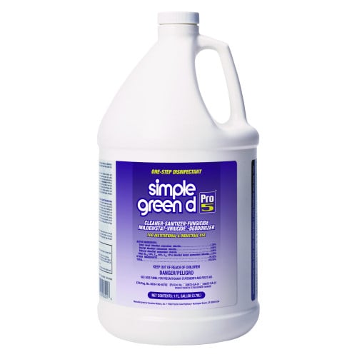 simple green d Pro 5 Disinfectant, 1 gal Bottle, 4/Carton (30501CT)