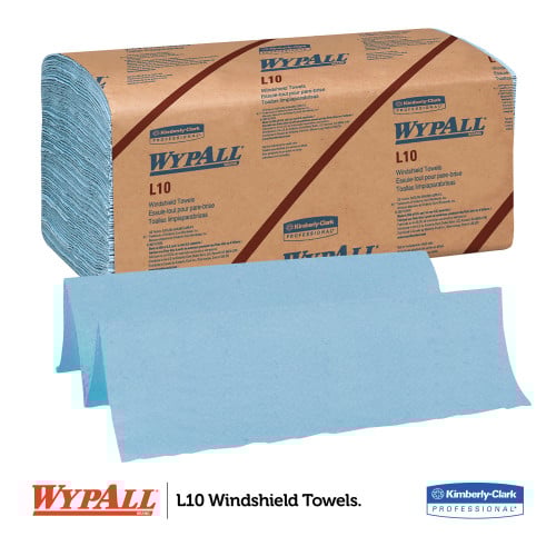WypAll L10 Windshield Towels, Blue (05120)