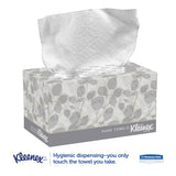 Kleenex Hand Towels, POP-UP Box, Cloth, 1-Ply, 9 x 10.5, Unscented, White, 120/Box, 18 Boxes/Carton (01701CT)