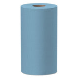 WypAll General Clean X60 Cloths, Small Roll, 9.8 x 13.4, Blue, 130/Roll, 12 Rolls/Carton (35411)