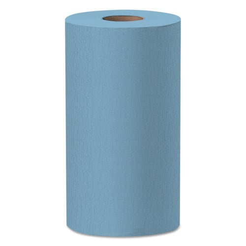 WypAll General Clean X60 Cloths, Small Roll, 13.5 x 19.6, Blue, 130/Roll, 6 Rolls/Carton (35431)
