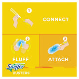 Swiffer Dusters Refill, Dust Lock Fiber, Unscented, Light Blue, 10/Box (21459BX)