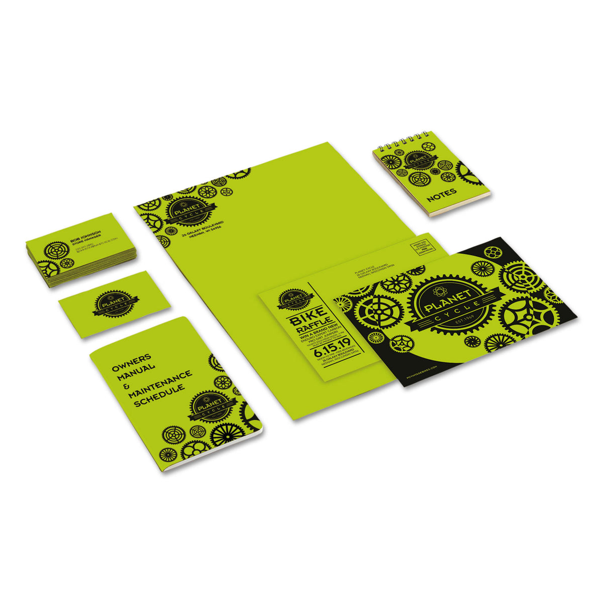 Astrobrights Color Cardstock, 65 lb Cover Weight, 8.5 x 11, Terra Green, 250/Pack (22781)