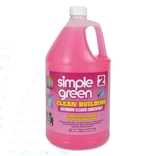 simple green Clean Building Bathroom Cleaner Concentrate, Unscented, 1 gal Bottle, 2/Carton (11101CT)