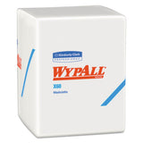 WypAll General Clean X60 Cloths, 1/4 Fold, 12.5 x 10, White, 70/Pack, 8 Packs/Carton (41083)