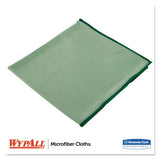 WypAll Microfiber Cloths, Reusable, 15.75 x 15.75, Green, 24/Carton For Nonporous Surface - 15.75" Length x 15.75" Width - Recommended For: Odor Remover, Stain Remover, Bacteria Remover - Anti-bacterial, Durable, Absorbent, Environmentally Frien (83630CT)