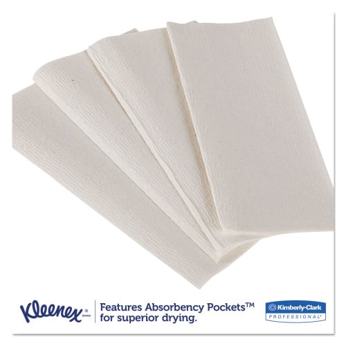 Kleenex Premiere Folded Towels, 1-Ply, 7.8 x 12.4, White, 120/Pack, 25 Packs/Carton (13253)