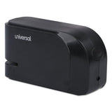 Universal Half-Strip Electric Stapler with Staple Channel Release Button, 20-Sheet Capacity, Black (UNV43120)