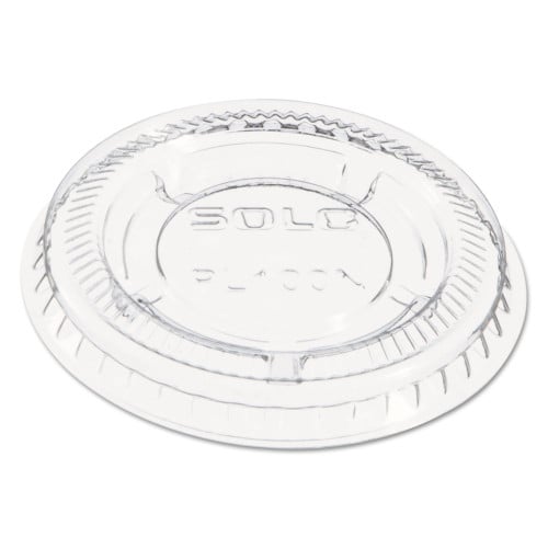 Dart Portion/Souffle Cup Lids, Fits 0.5 oz to 1 oz Cups, PET, Clear, 125 Pack, 20 Packs/Carton (PL100N)