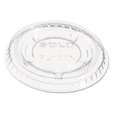Dart Portion/Souffle Cup Lids, Fits 0.5 oz to 1 oz Cups, PET, Clear, 125 Pack, 20 Packs/Carton (PL100N)