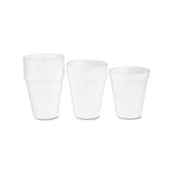 Dart Foam Drink Cups, 6 oz, White, 25/Bag, 40 Bags/Carton (6J6)