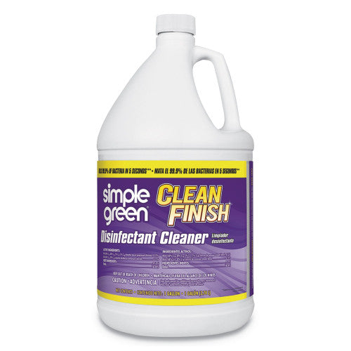 simple green Clean Finish Disinfectant Cleaner, 1 gal Bottle, Herbal, 4/CT (01128)