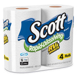 Scott® Rapid-Dissolving Toilet Paper, 1-Ply, 231 Sheets, 48 Rolls (47617)