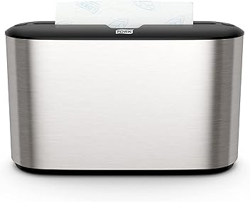 Tork Xpress Stainless Steel Paper Towel Dispenser Compact Design, Fits H2 Hand Towels, Ideal for Home Use Single Unit (302030)