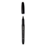 Universal Pen-Style Permanent Marker, Fine Bullet Tip, Black, Dozen (UNV07071)