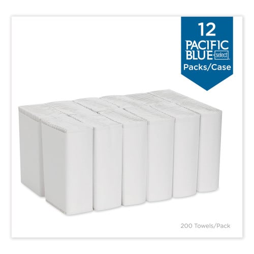 Pacific Blue™ Select C-Fold Paper Towels, 1-Ply, White, 2400 Towels (20241)