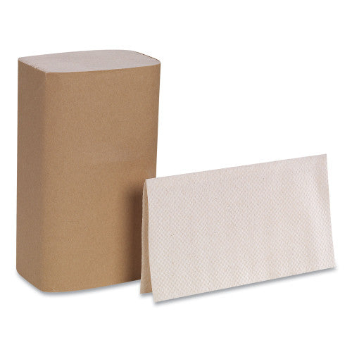 Pacific Blue® Singlefold Paper Towels, 1-Ply, Brown, 4000 Towels (23504)