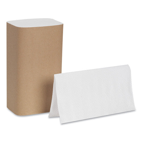 Pacific Blue® Single Fold Paper Towels, 1-Ply, White, 4000 Towels (20904)
