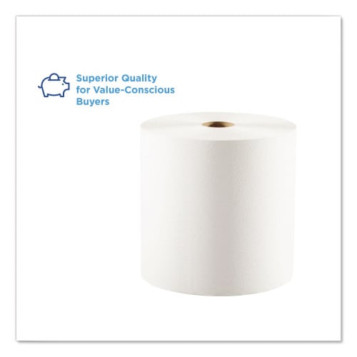 Pacific Blue® Hardwound Roll Paper Towels, White, 1,000-ft. 6 Rolls (26100)