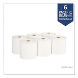 Pacific Blue® Hardwound Roll Paper Towels, White, 1,000-ft. 6 Rolls (26100)