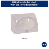 Tork Foodservice Cleaning Towel Blue/White W8, Z-Folded, 4 x 80 Cloths, 192183