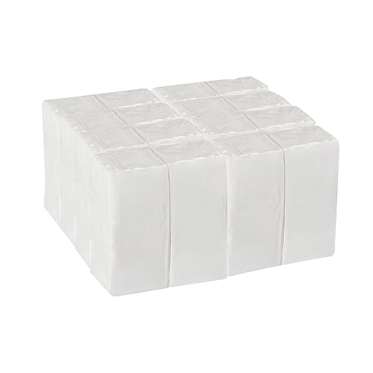Dixie Ultra 1/8-Fold Linen Replacement Dinner Paper Napkins By GP PRO, White, 400 Count (100 Disposable Napkins Per Pack, 4 Packs Per Case, 92117