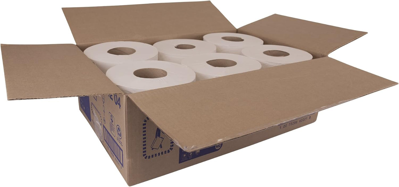 Tork Soft Centerfeed Hand Towel White M2, High Absorbency, 6 x 600 Sheets, 121204