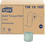 Tork Septic Safe Toilet Paper, White, 2-Ply 100% Recycled, Eco-Friendly, T24 Compatible 96 Rolls x 500 Sheets (TM1616S)