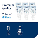 Tork Extra Mild Liquid Hand Soap, Compatible with S4 dispensers, Fragrance-free, Dermatologically tested, eco-friendly 6 x 1L bottles (400031)