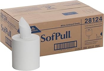 SofPull Centerpull Regular Capacity Premium Paper Towel, White, 28124, 324 Sheets Per Roll, 6 Rolls Per Case