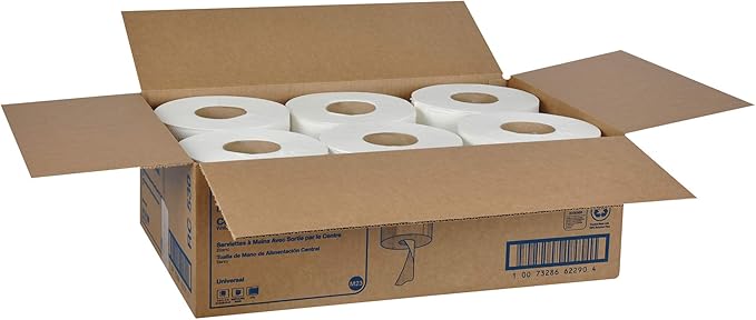Tork Centerfeed Hand Towel White One-at-a-time Dispensing, M23 Compatible 6 Rolls x 530 Sheets (RC530)
