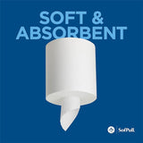SofPull Centerpull Regular Capacity Premium Paper Towel, White, 28124, 324 Sheets Per Roll, 6 Rolls Per Case