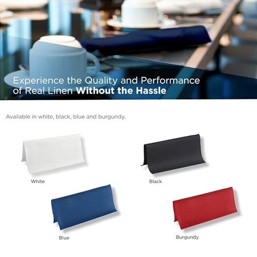 Dixie Ultra Flat Linen Replacement Dinner Paper Napkins By GP PRO, White, 16" x 15", 1000 Count, 92120