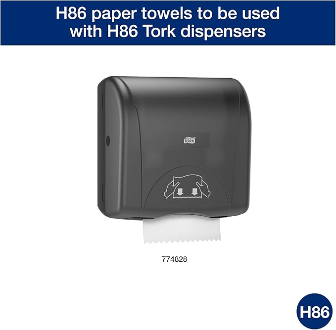 Tork Paper Towel Roll Natural H86, Universal, for Mini Dispensers, 6 Rolls x 550 ft, 8631060